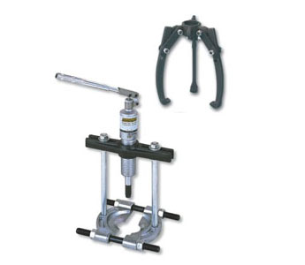 Integrated hydraulic puller sets